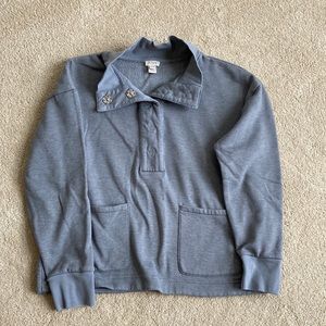 J Crew Snap Sweatshirt